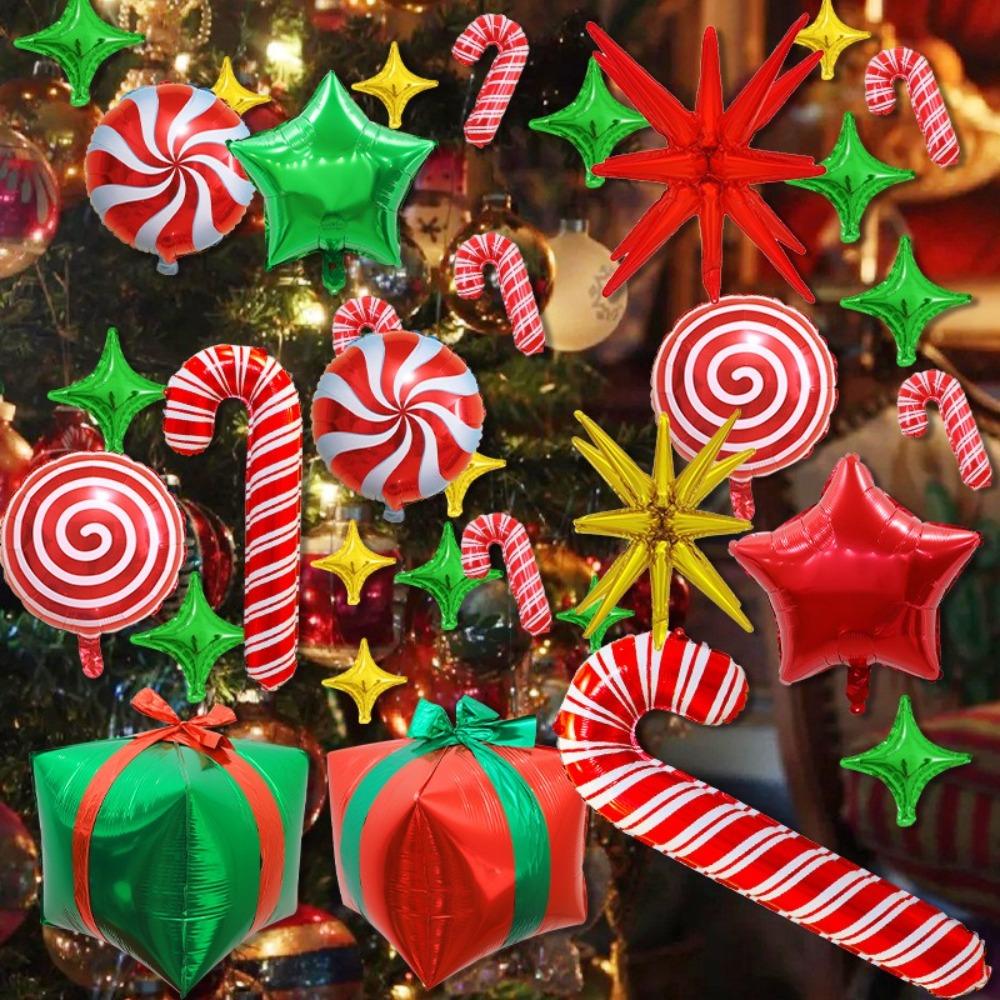 28/40Pcs Christmas Decoration Inflatable Balloons Xmas Party Ornaments  Home New Year Party Supply