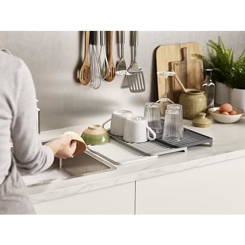 [Authentic] Joseph Joseph Expandable Polypropylene Tear Drainer, Gray, One Size