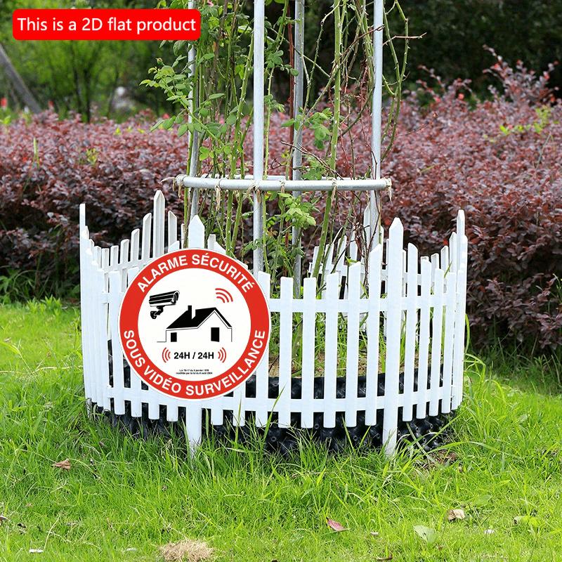 1pc 2d Flat 20*20cm, Security Alarm Under Video Surveillance Wooden Sign, for Restaurant Shop, Farmhouse, Street, Shop, Bar, and Coffee House Decor.