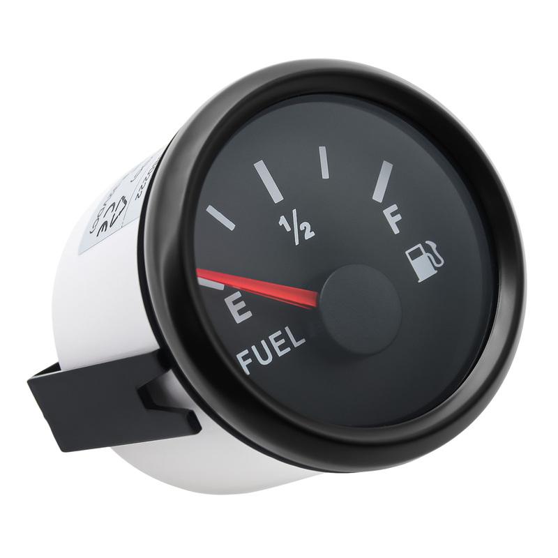 Universal 2'' 52MM Fuel Level Gauge 0-90 ohm For 0-90 Ohm Liquid Level Sensor Marine Boat Car Track Fuel Level Meter Customized