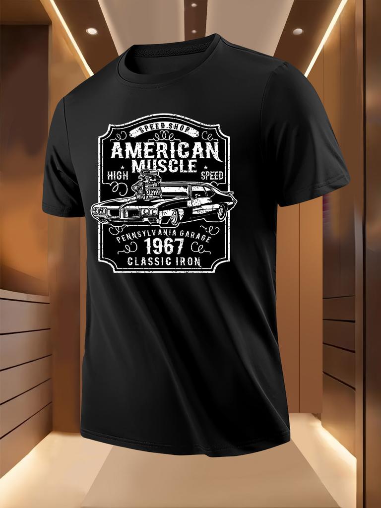 Vintage Tshirt Vintage Muscle Car Graphic Tshirt - "Ameri...