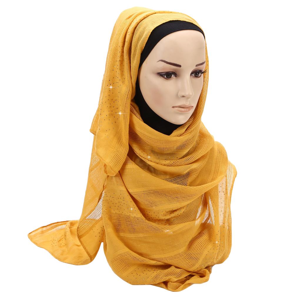 90x180cm Shining Linen Hijab, Scarf Shawl for Women