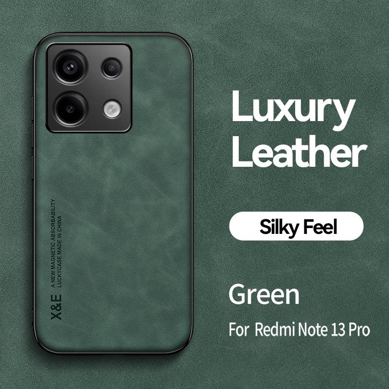 For Xiaomi Poco X6 5G Case Leather Magnetic Car Holder Plate Phone Cases For PocoX6 Poko Little X6 Pocco X 6 5G Soft Back Cover
