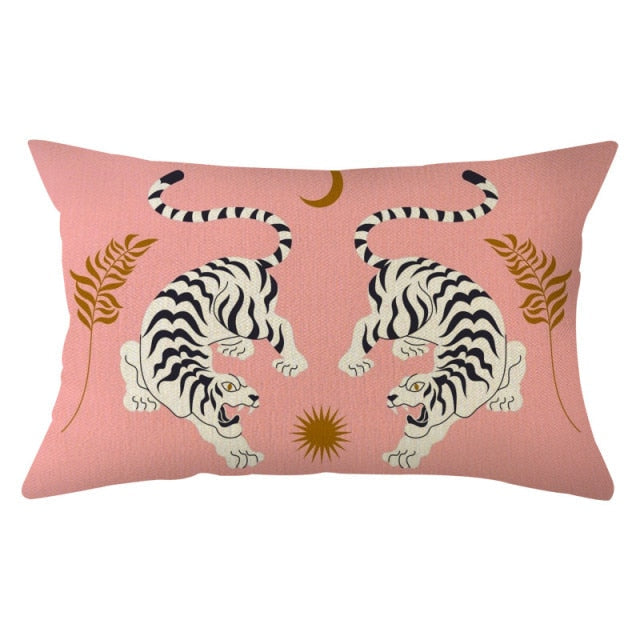 Geometric Pillowcase Rectangular Cushion Cover Polyester Comfort Sofa Pillow