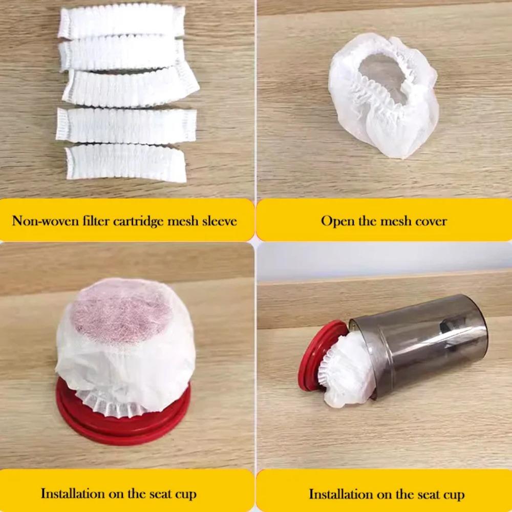 300 buc Aspirator de unică folosință Filtru plasă plasă de colectare a prafului Durabil sac plasă Aspirator portabil universal Înlocuiește accesorii