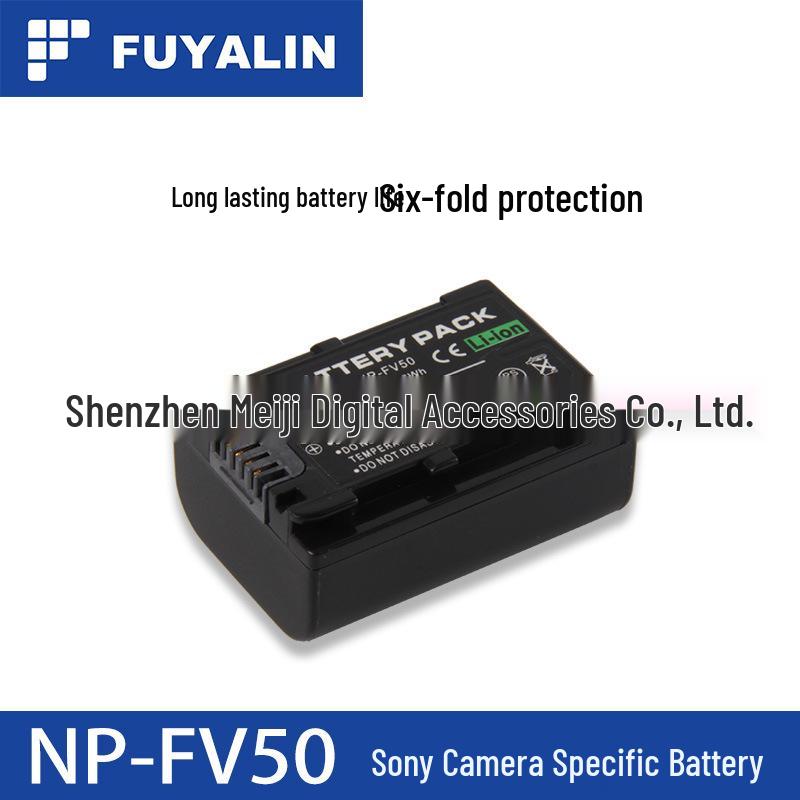 FUYALIN NP-FV50 Battery for Sony CX180E, CX360E, XR160E, PJ10E, PJ30E