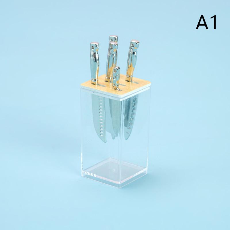 Toy New Kitchen Accessories Dollhouse Knife Rest Model Mini Knives Set Toys Dollhouse Cooking Utensils Dolls House