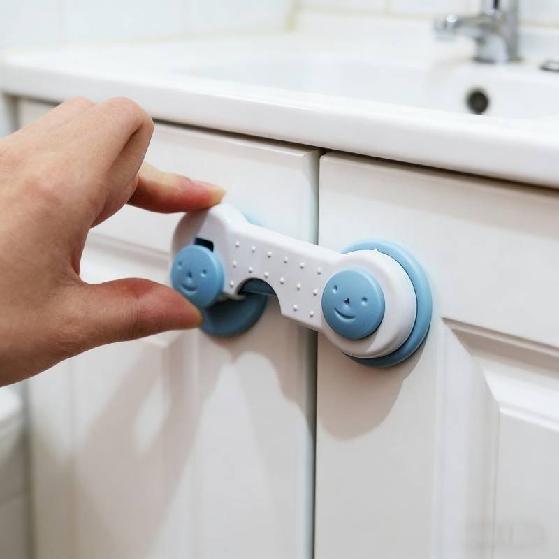 Serrure de sécurité pour bébé pour tiroirs et réfrigérateur Dispositif de verrouillage à l'épreuve des enfants pour la maison Sécurité enfant