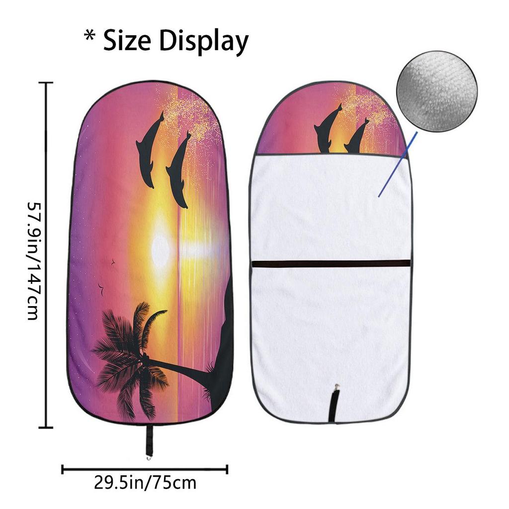 Car Seat Towel Cover - Universal Front Protector for Gym & Workout, All-Season Use