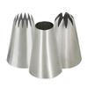 LOYELEY Mont Blanc Pastry Pipe Tips, Leaf, Flower, and Round Shapes, Stainless Steel, DIY Decoration, Cake Decoration, Baking Supplies (3)