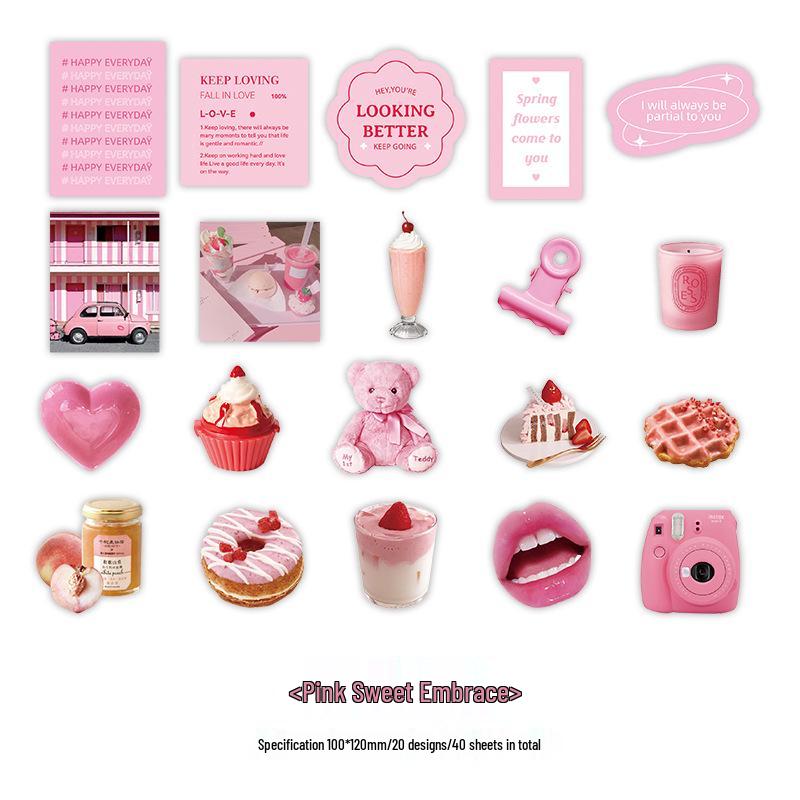 

Zaomo Leisure Dream Journal & Suitcase Sticker Pack - Simple Ins Style DIY Material