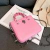 Personalization Popular Dark Girl Punk Style Nail Rivet Cross Small Square Bag Trendy Chain Women's Crossbody Bag