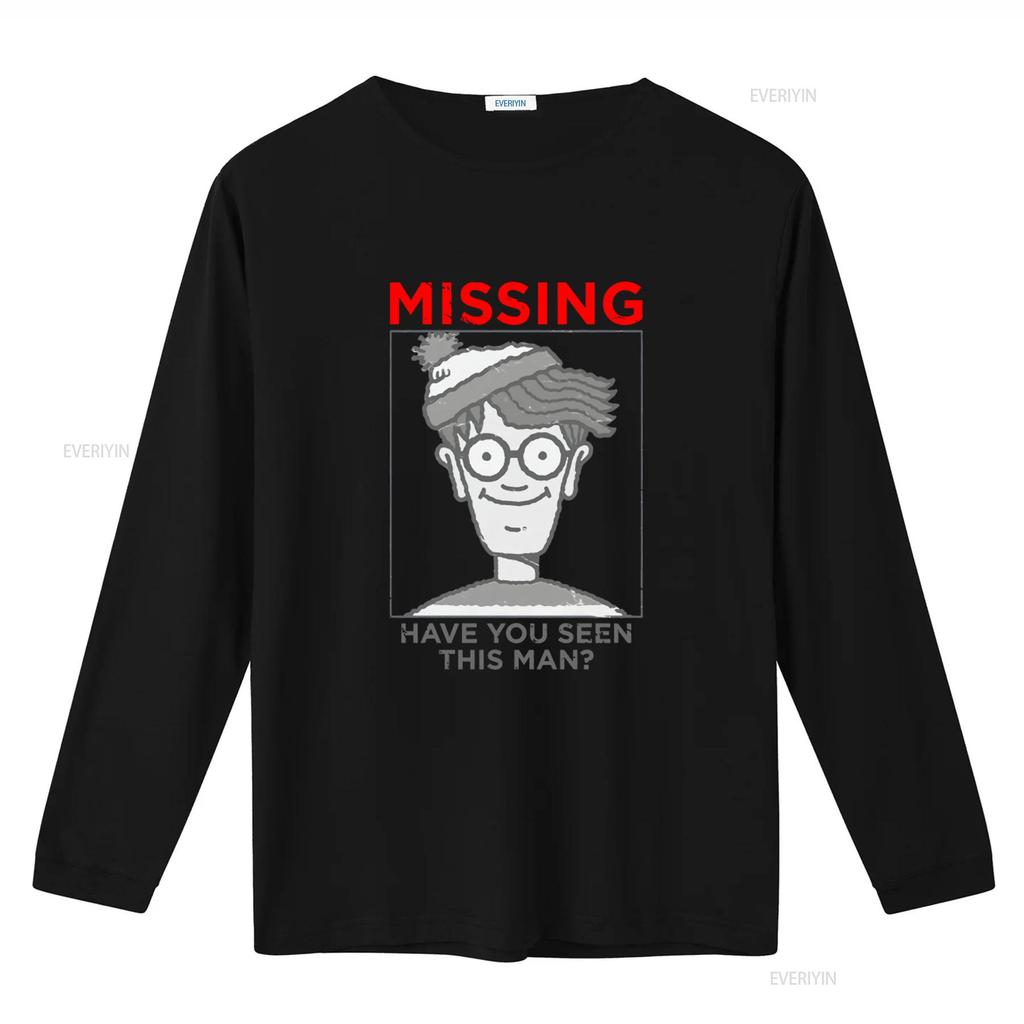 Wheres Waldo Missing Licensed Adult T Shirt Fun Nostalgic Design vintage Washed Unisex graphic Casual fashion Breathable Soft