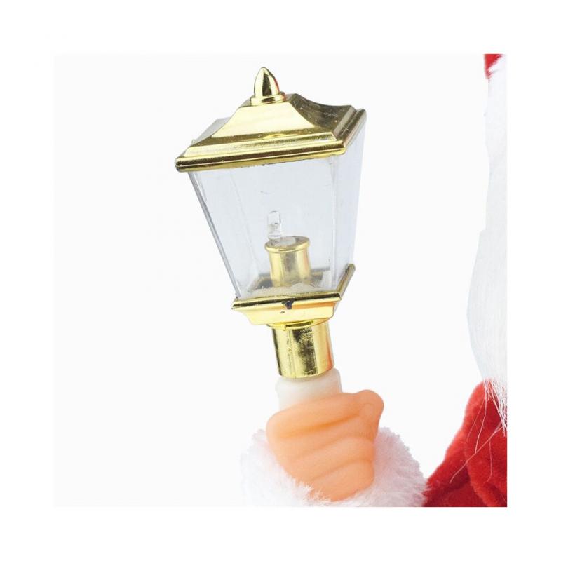 Neuheit SchüTtelnde Lichter und Glocken, Weihnachtsmann-Puppe mit Musik, Elektrische Schaukel, Spielzeug zum Weihnachtsmanntag