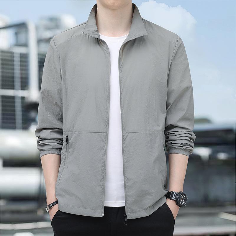 Ice silk sunscreen clothes men's summer UPF10 + UV protection quick-drying breathable fishing clothes couple sunscreen clothes