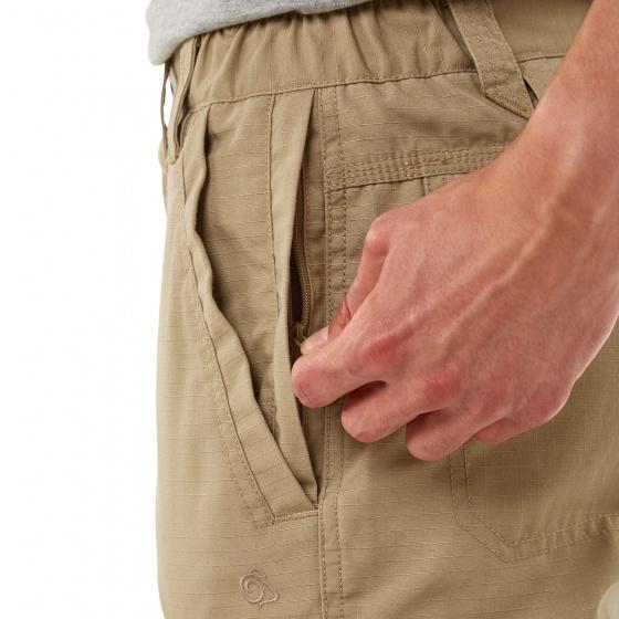 Short Craghoppers Solarshield, Taille UK 32, Marron, Coton, Neuf Sans étiquette