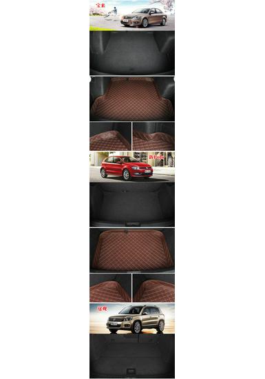 Kofferraummatte für 2018 Toyota Prado 2700 7-Sitzer, Surround-Stil