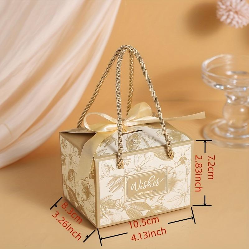 50 set Scatole di Imballaggio Articoli per Feste Scatole Regalo Eleganti Piccole Scatole Regalo per Caramelle Scatola Bomboniera Scatola di Carta con Nastro SML