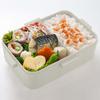 Skater Bento Dishwasher Made in Dull Women's Box, 650ml, 4-Point Lock, Antibacterial, Safe, Leak-Resistant, Japan, Gray, YZFL7AG-A