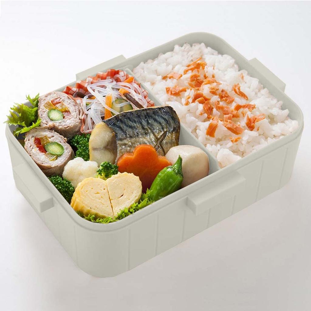 Skater Bento Dishwasher Made in Dull Women's Box, 650ml, 4-Point Lock, Antibacterial, Safe, Leak-Resistant, Japan, Gray, YZFL7AG-A