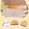 Pizza Pan Riser Stand Cake Round Tabletop Display Rack Food Serving Platter for Fruit