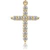 Vintage Designs Elegant Necklace with Stainless Steel Crosses Pendant Jewelry Accessory for Casual Wear Decoration