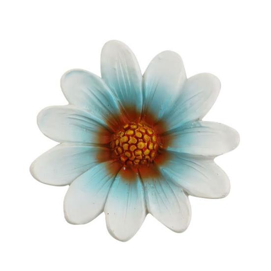 5Pcs Fake Flower Insert Weather-Resistant Resin Artificial Flower Stress-Relief Indoor Outdoor Home Garden Ornament