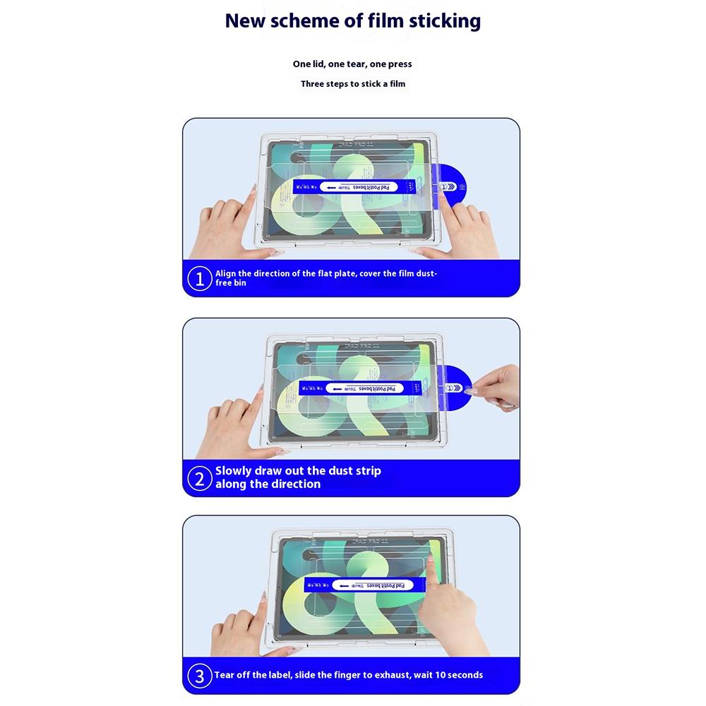 For iPad Mini (2024)/iPad Mini (2021) Screen Protector Tempered Glass with Dust-Free Auto Alignment Applicator