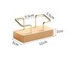 1Pcs Wooden Business Card Display Stand Wood Business Card Holder For Desk Postcard Holder Office Home Desktop Accessories