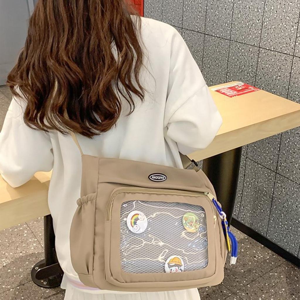 Fashionable Ita Bag Crossbody Bag Cute Pin Display Bag Messenger Shoulder Bags Great for Travel School and Work