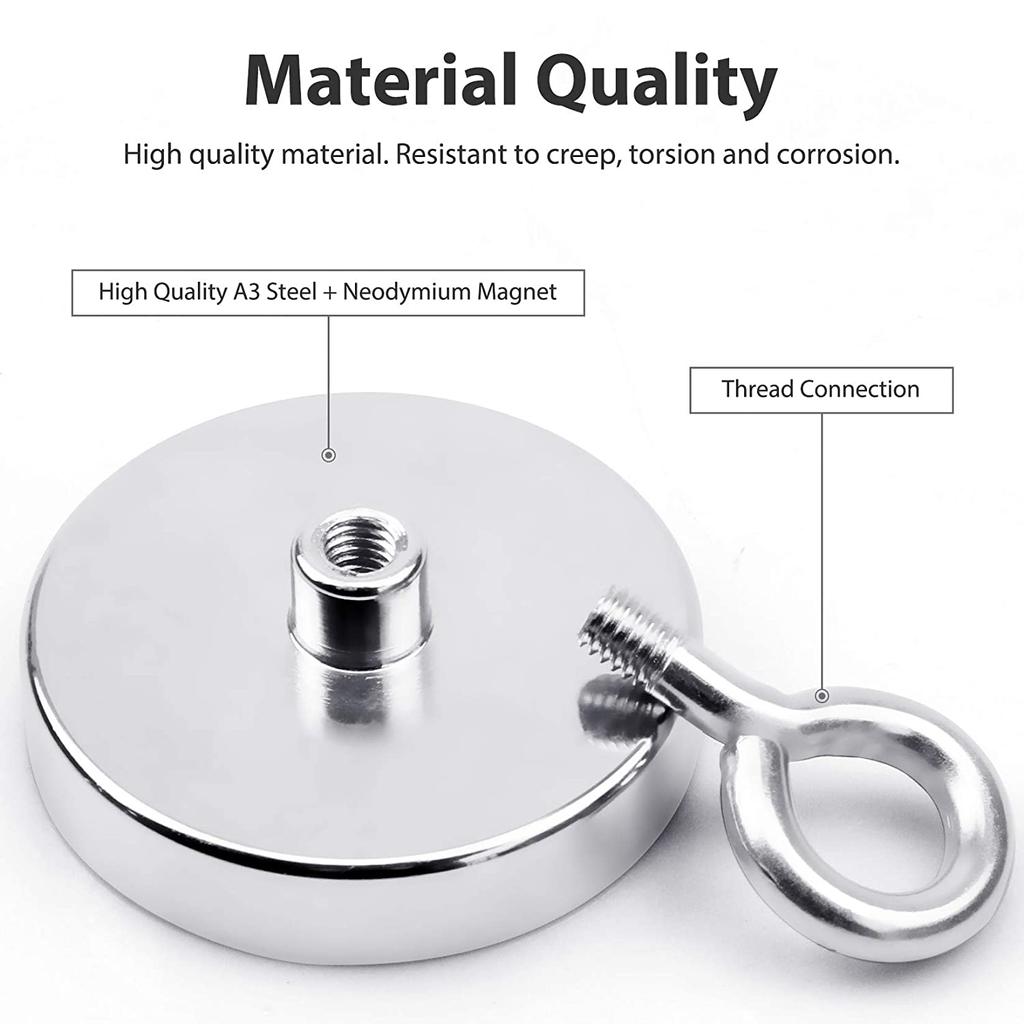 1pcs Super Strong Neodymium Magnet Pot Fishing Salvage Magnets Powerful Magnet Hook Super Powerful Neodymium Magnets Strong Magnetic