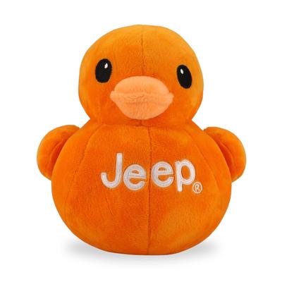 Jeep Text Logo Plush Duck Stuffed Orange Perfect Enthusiast Been Animal, - "You've Ducked" (Orange)