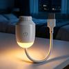Tragbarer Sternenhimmel Projektor Nachtlicht mit Einstellbarer Helligkeit & 360-Grad-Drehung, USB Wiederaufladbare Stern Projektorlampe, Duale Modi Umgebungs