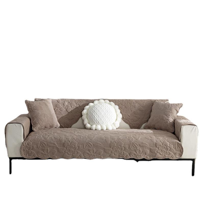 Neue Vier Jahreszeiten Universal Großhandel Waschkissen Rückenhandtuch Staubdicht Modern Schlicht Rutschfest Baumwolle Sofa Kissen Handtuch