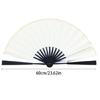 Blank Rice Paper Sprinkle Wood Handle Elegant Hand Folding Stage Fan