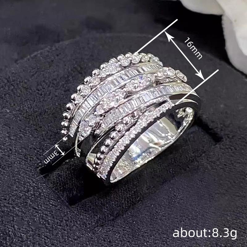 Horse'S Eye Geometric Design Ring Sparkling Ring, Personalized Wedding Dress Accessories