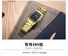 WWOOR 8837 Men's Quartz Square Waterproof Business Watch