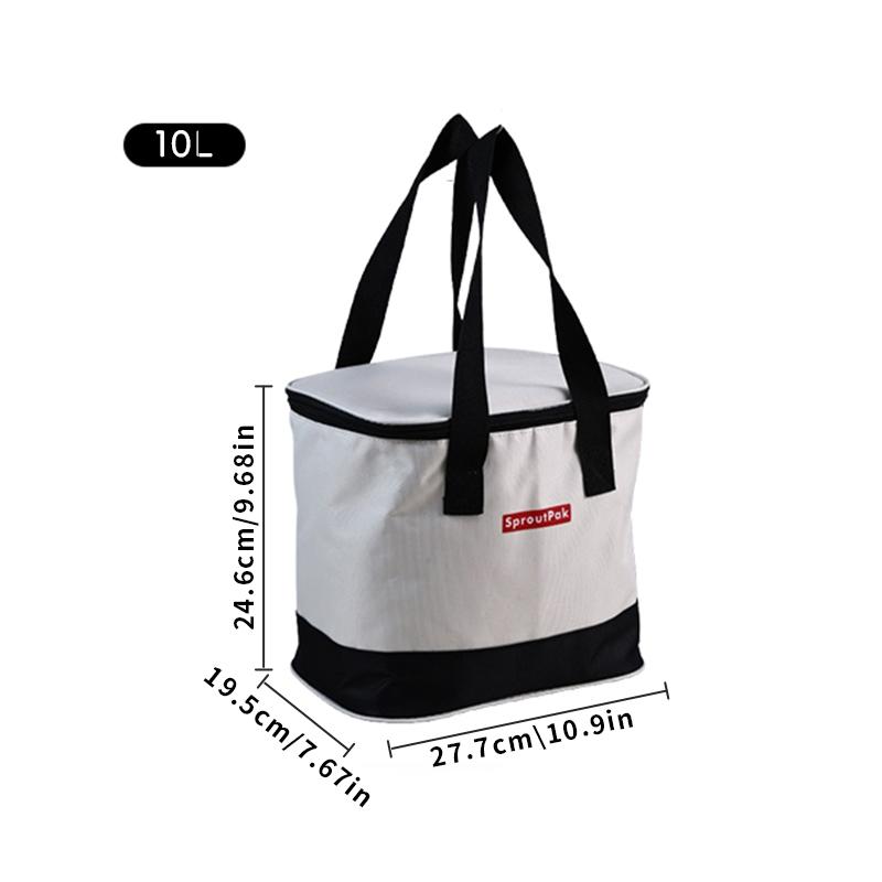 

Large Capacity Insulated Lunch Bag Portable Waterproof Cooler Bag Food Container Storage Bag With Shoulder Strap Picnic Bags