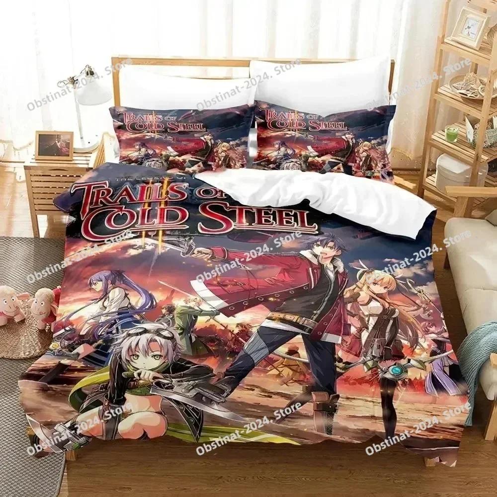 Anime The Legend Of Heroes Bedding Set Duvet Cover Bed Set Quilt Cover Pillowcase Comforter King Queen Size Boys Adult Bedding