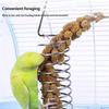 Parrots Cage Feeders Hollows Bird Food Holder with Hook Mounting for Easy Refill Chew Resistant Millets Storage for Parakeets