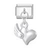 Fashion Heart Lips Bow Knot Feet Fishbone Pendant Italian Charm Link Fit 9mm Stainless Steel Bracelet DIY Making Men Women Gifts