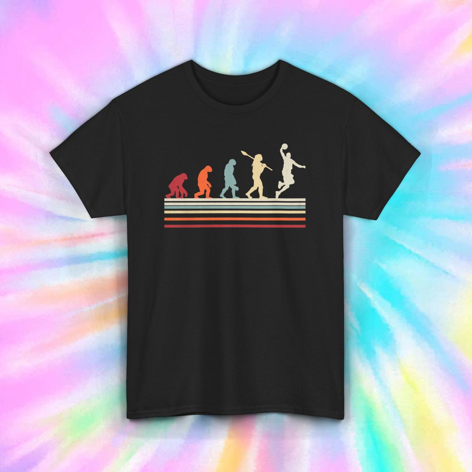 Evolution Basketball T-Shirt Mens Womens Tees Top | Sports Graphic Tee | Funny Retro Style L
