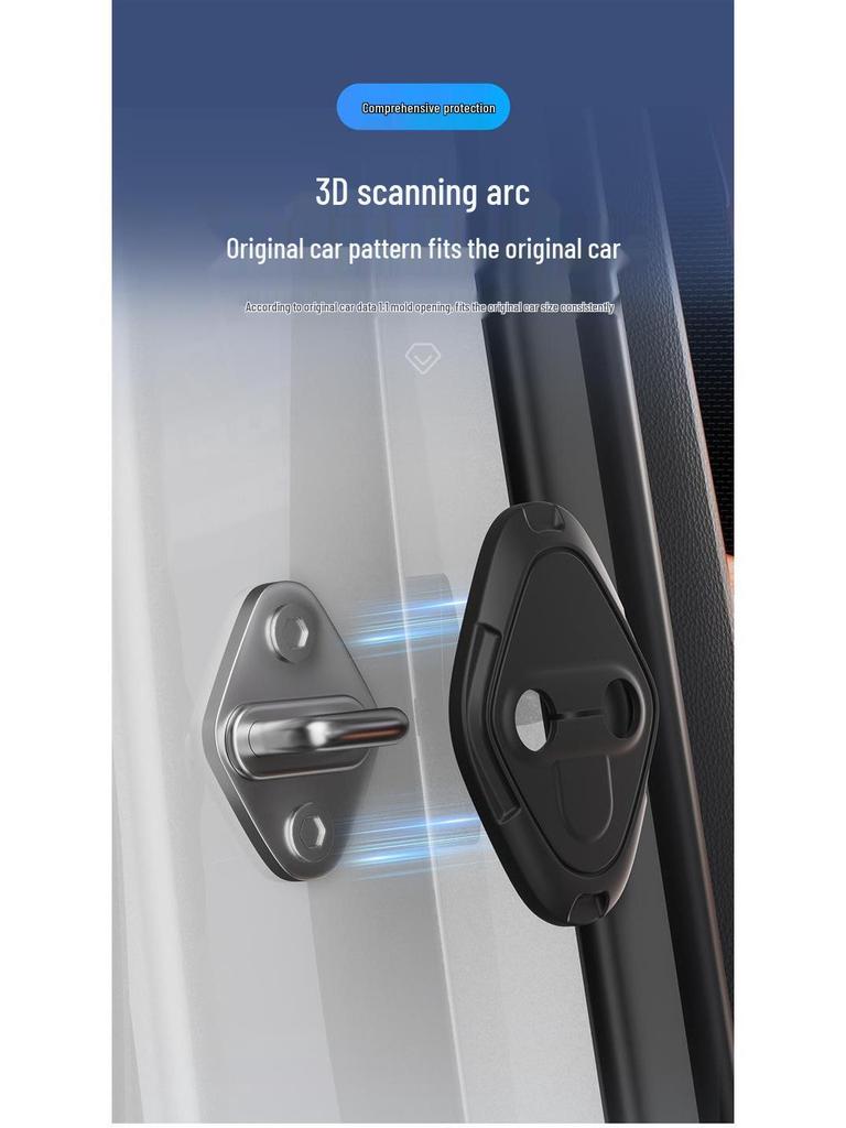BYD Car Door Lock Silicone Protective Cover & Silent Buffer Pad