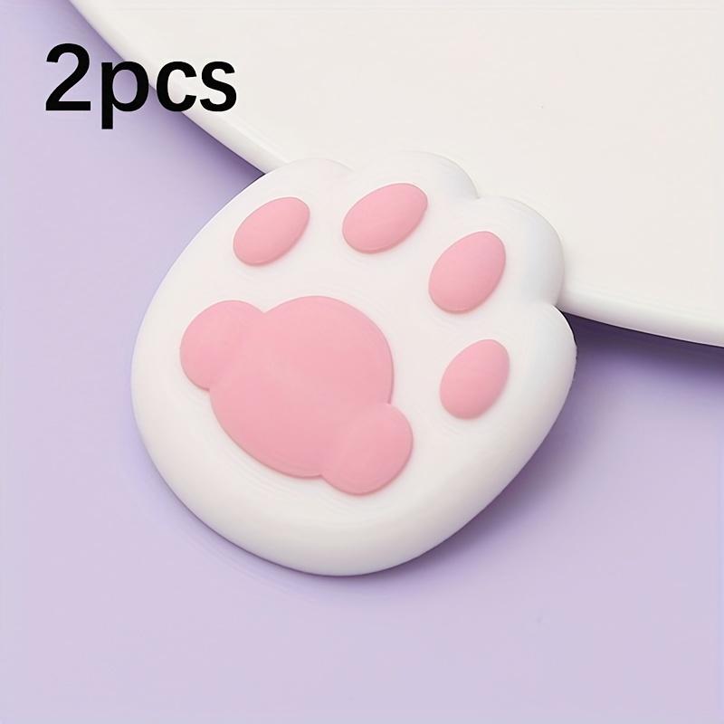 2pcs Cat Paw Door Stopper - Anti-Collision, Quiet Buffer Pad for Bathroom & Home Decor