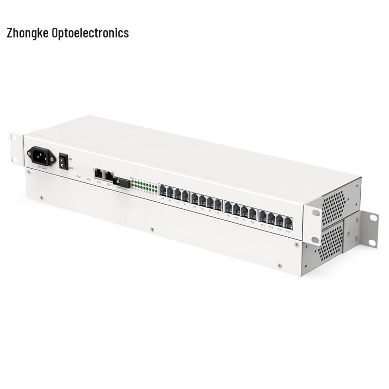 Telephone & Gigabit Ethernet Fiber Optic Multiplexer