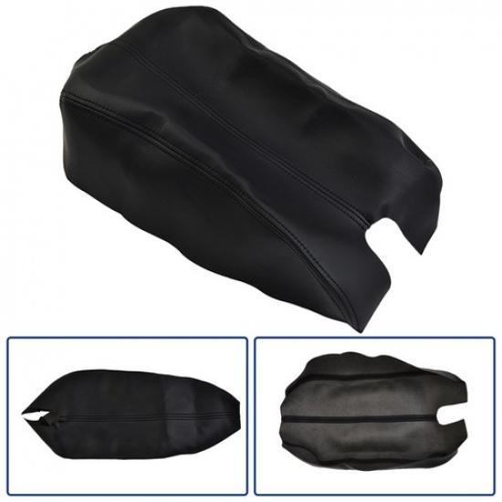 Replace Car Leather Armrest Center Console Cover For Honda Accord 08-12 Black