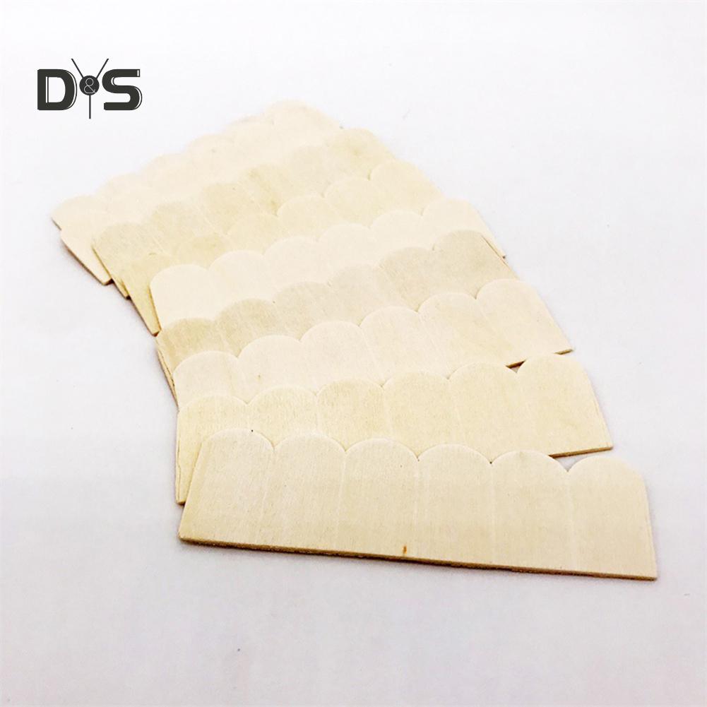 Bláto v oku Dřevěné střešní tašky domeček pro panenky Doplněk pro miniaturní malování pokojíčku vlastními rukama