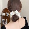 3 Pezzi Elastici per Capelli in Raso con Strass per Donna, Elastici Luminosi Borchiati, Lussuosi Accessori per Capelli in Seta per Acconciature Quotidiane e da Festa
