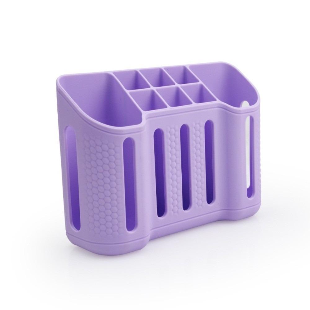 Wall Mounted Storage Rack Partition Storage Toothpaste Holder Toothbrush Holder  Dormitory