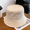 Soft Fisherman Cap Corduroy Panama Hat Outdoor Sun Cap  Men Women